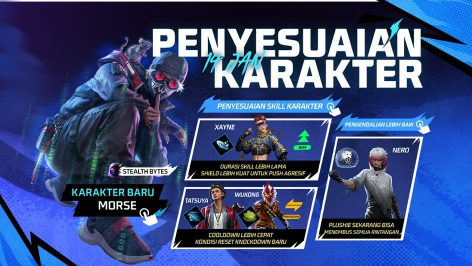 Update Terbaru Free Fire 2026 Karakter Baru, Event Eksklusif, dan Perubahan Ranked